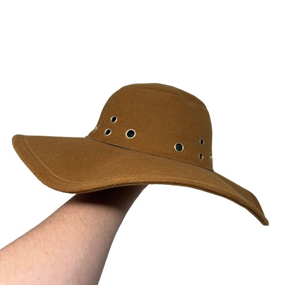 Accessories - Brown One Size Floppy Multiple Size Eyelet Style Hat